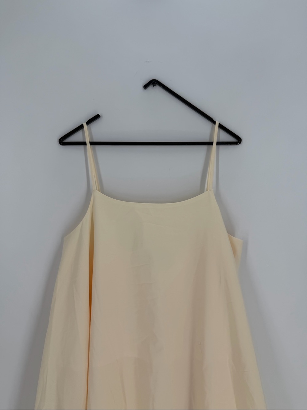 Cos Bubble Hem Voluminous Midi Dress In Ivory